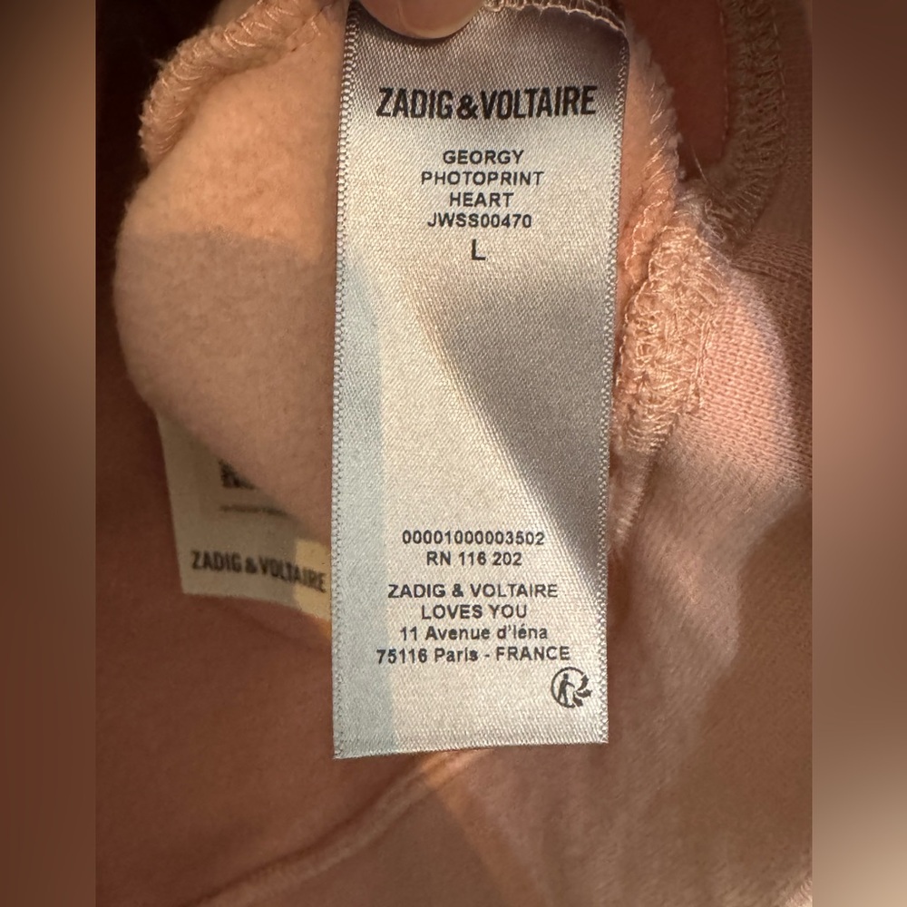 Zadig & Voltaire hoodie, new with tags from Paris - Picture 6 of 11